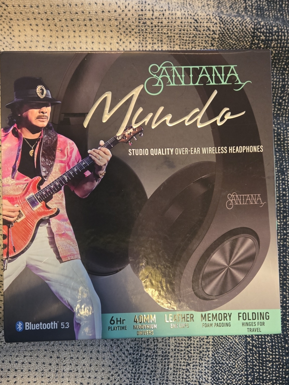 Santana Mundo Over-Ear Wireless Headphones - Black